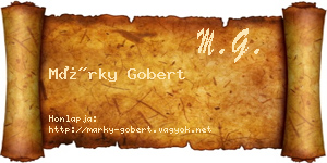 Márky Gobert névjegykártya